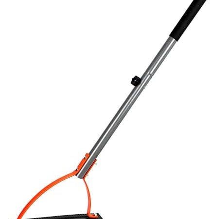 Walensee Weed Grass Cutter with Serrated Double-edged Sharp Blade Manual Grass Whip with 30 Inch Steel Handle Cut Overgrown Weeds Cutting Hand Tool Steel Sod Cutter for Garden, Yard, Field and Ditches